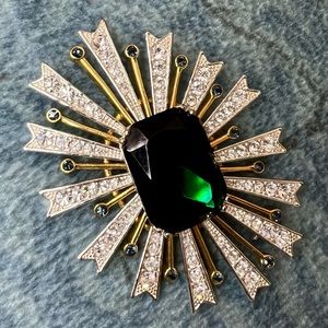 Carolee vintage inspired burst brooch
